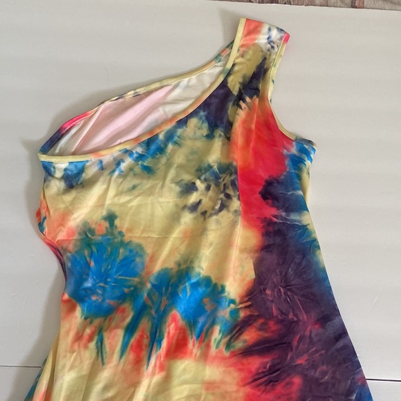 One shoulder tie dye beach dress - Picture 9 of 12
